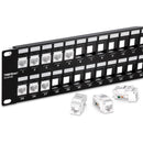 TRENDnet TC-KP48 48-Port Blank Keystone 2U HD Patch Panel, 2U 19"