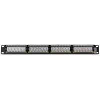TRENDnet TC-P24C6 24-Port Cat6 Unshielded Patch Panel - Black