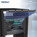 TRENDnet TC-P24C6 24-Port Cat6 Unshielded Patch Panel - Black