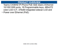 AudioCodes TEAMS-C436HD Teams C436HD IP-Phone PoE GbE black