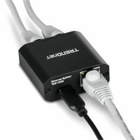 TRENDnet TEG-102S 2-Port Gigabit Splitter with USB Type C Power