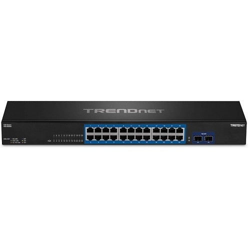 TRENDnet TEG-30262 24-Port Gigabit Switch with x 10G SFP+ Slots - Fanless Design