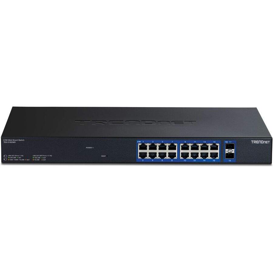 TRENDnet TEG-3182WS 18-Port Multi-Gig Web Smart Switch - 16 x 2.5Gb Ports