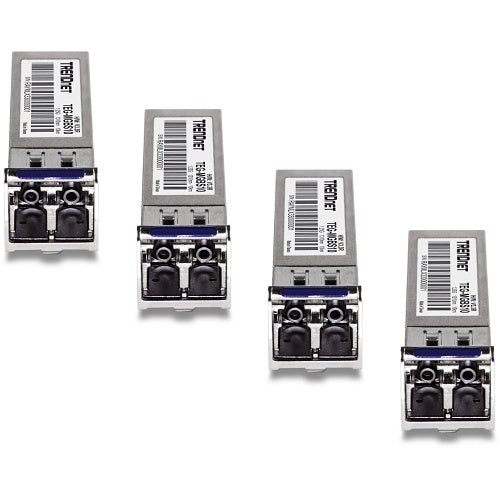 TRENDnet TEG-MGBS10/4 SFP Single Mode LC Module 10Km, 4-Pack