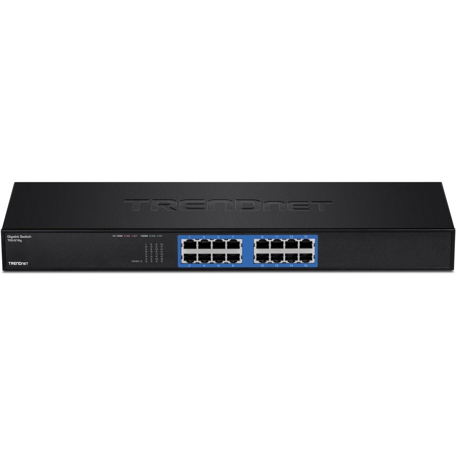 TRENDnet TEG-S16g 16-Port Unmanaged Gigabit GREENnet Switch - Ethernet Switch