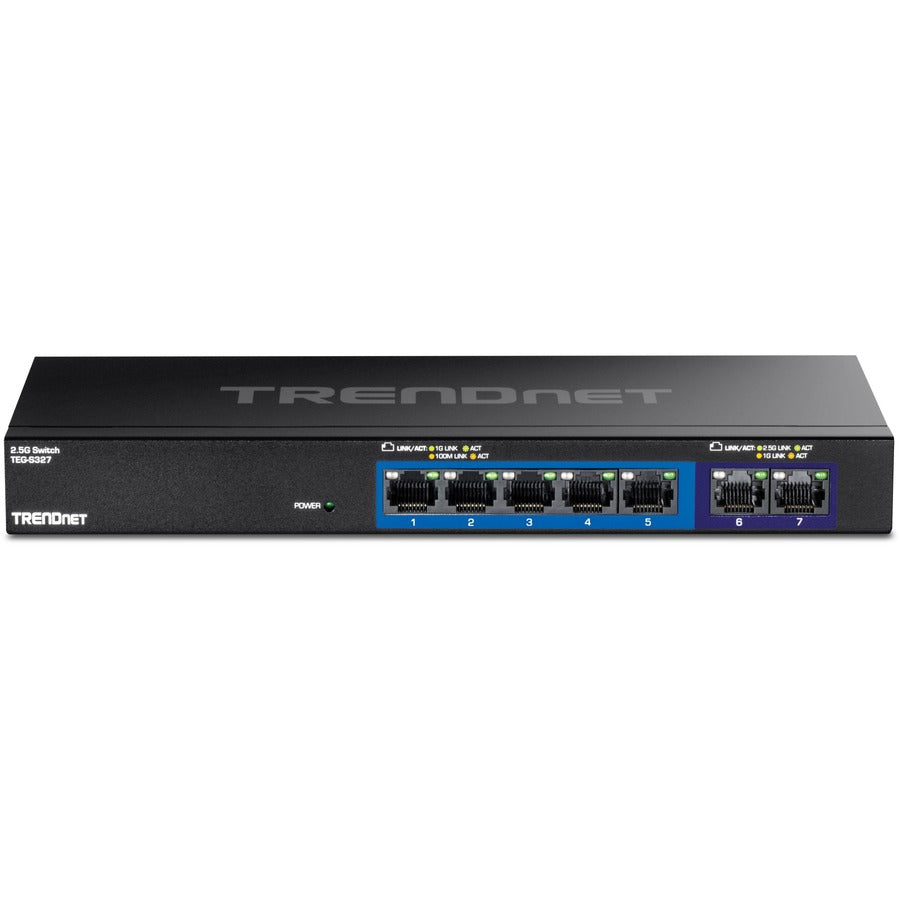 TRENDnet TEG-S327 7-Port Multi-Gig Switch - 5 x 1G RJ-45 Base-T Ports