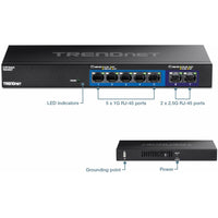 TRENDnet TEG-S327 7-Port Multi-Gig Switch - 5 x 1G RJ-45 Base-T Ports