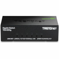 TRENDnet TEG-S50G 5-Port Mini Gigabit Switch - GREENnet Technology - Black
