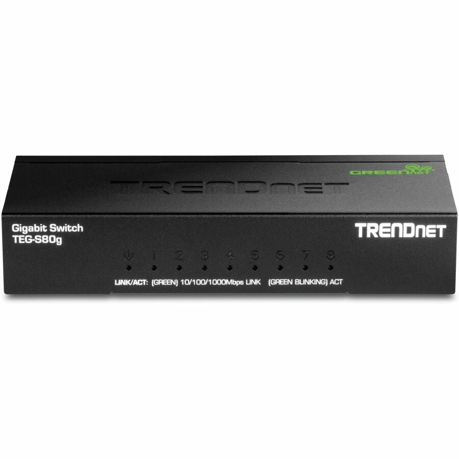 TRENDnet TEG-S80G 8-Port Gigabit GREENnet Mini Switch - GREENnet Technology