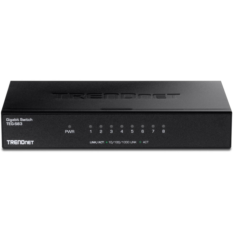 TRENDnet TEG-S83 8-Port Gigabit Desktop Switch - Gigabit Ethernet - 1000Base-T