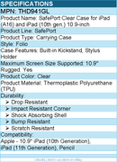 Targus THD941GL SafePort Clear Case for iPad (A16) & iPad (10th gen.) 10.9-inch