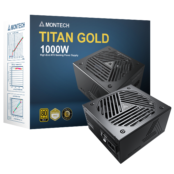 Montech TITAN GOLD 1000W - power supply - premium high-end ATX, gaming