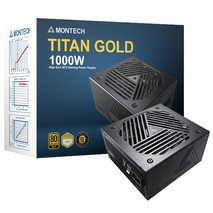 MONTECH TITAN GOLD 1000W - power supply - premium high-end ATX, gaming