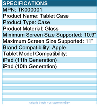 Codi TK000001 Tablet Case - For Apple iPad (11th Generation)