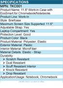 Targus TKC001 Work-In Carrying Case (Briefcase) for 11.6" Notebook, Chromebook