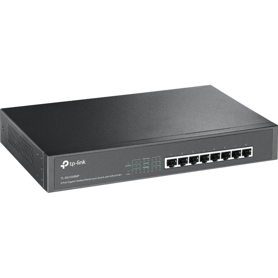 TP-Link TL-SG1008MP - 8-Port Gigabit PoE Switch - Rackmount - Plug & Play
