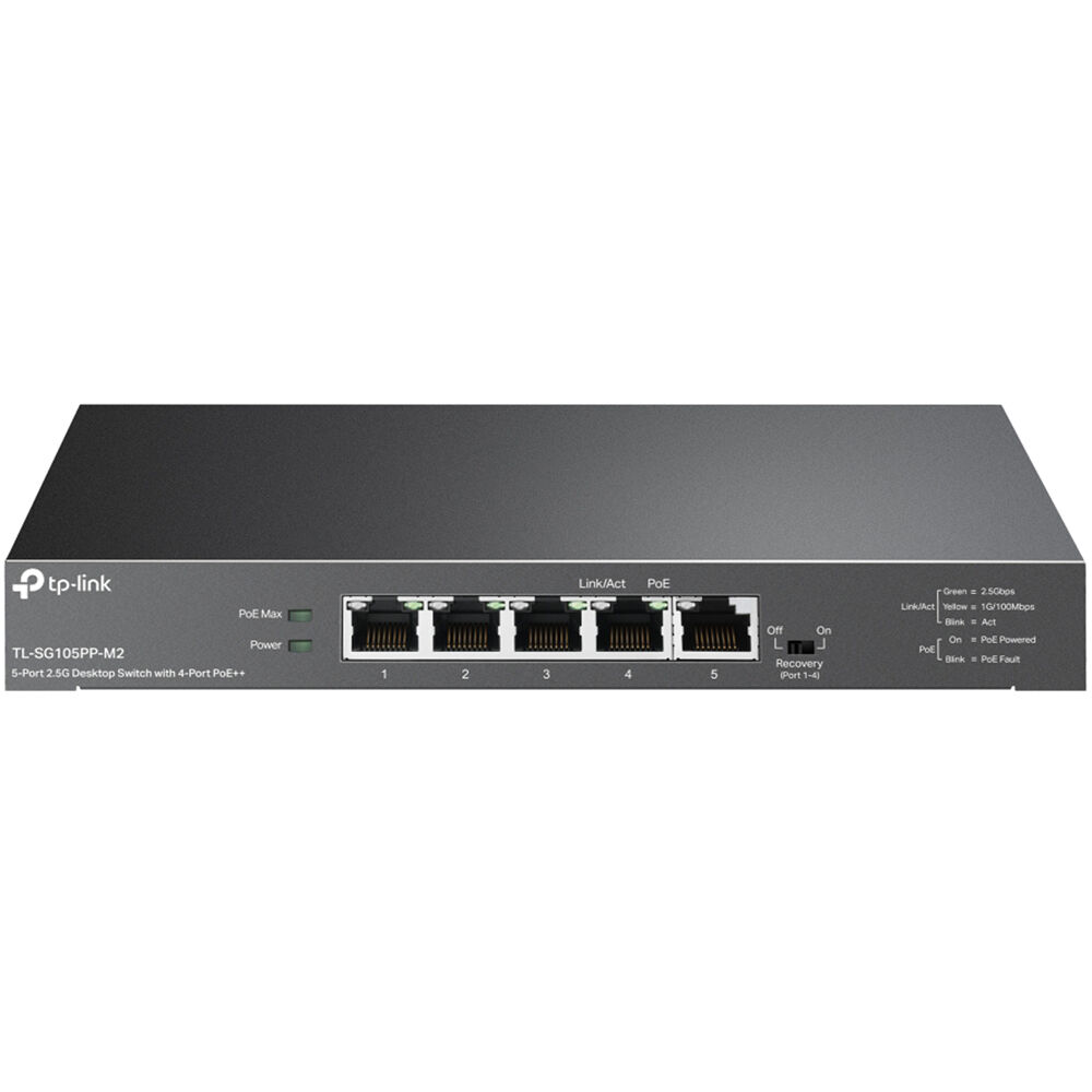 TP-Link TL-SG105PP-M2 5Port 2.5G Desktop Switch with 4Port PoE++ Retail