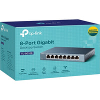 TP-LINK TL-SG108 - 8 Port Gigabit Unmanaged Ethernet Network Switch -Plug & Play