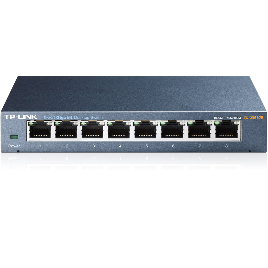 TP-Link TL-SG108 8-Port 10 100 1000Mbps RJ45 Desktop Switch Retail