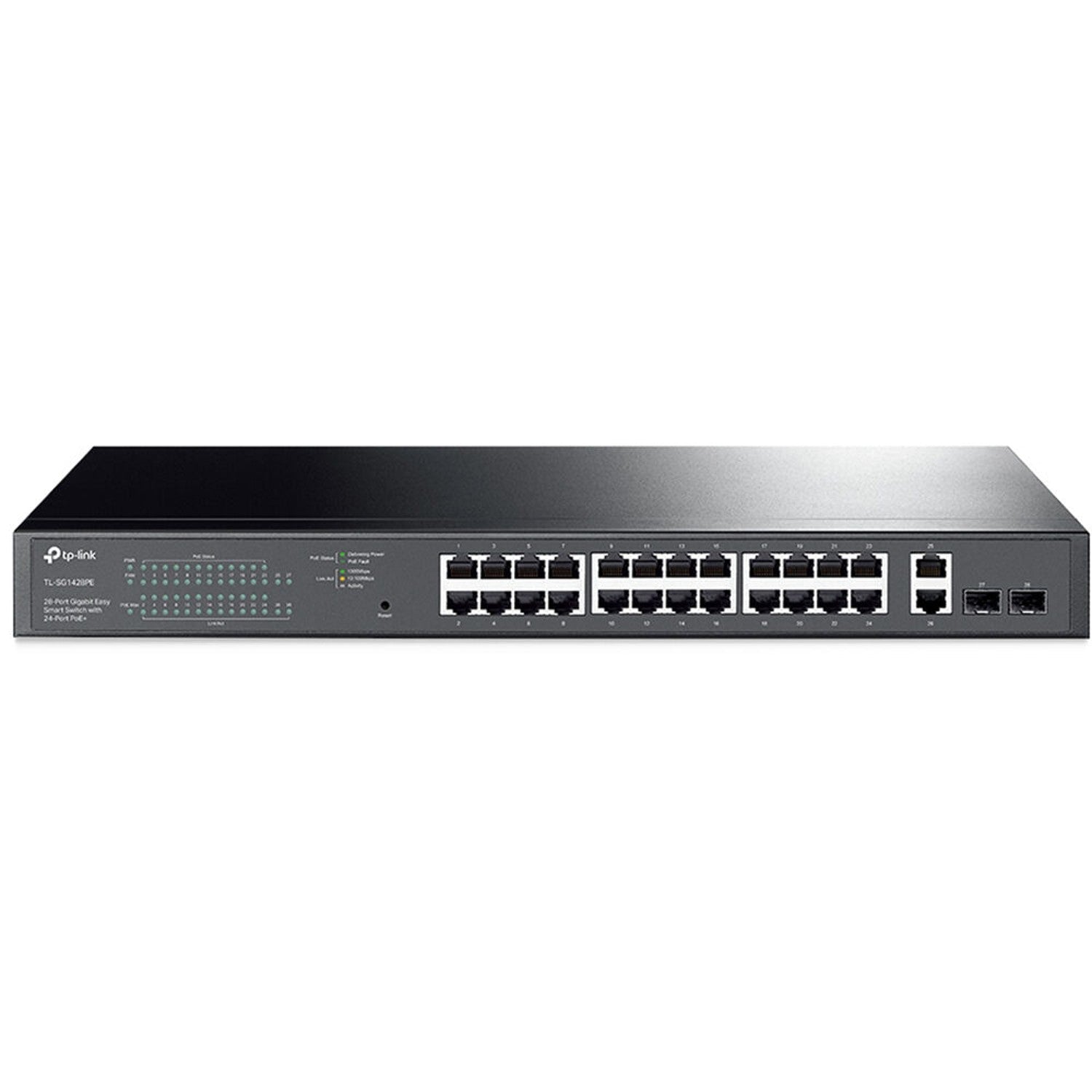 TP-Link TL-SG1428PE 28-Port Gigabit Easy Smart Switch - Black