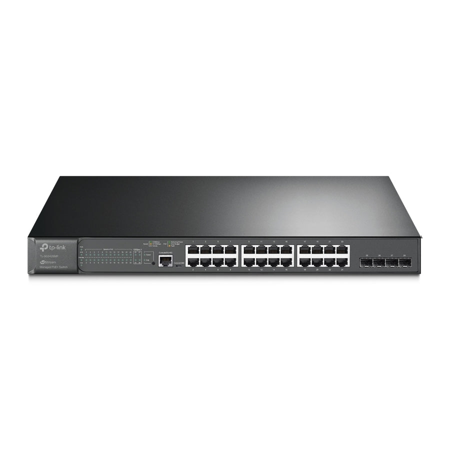 TP-Link TL-SG3428MP JetStream 28-Port Gigabit L2+ Managed Switch w 24-Port PoE+