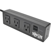 Eaton TLP310USBS Protect It! 3-Outlet Surge Protector with Mounting Brackets
