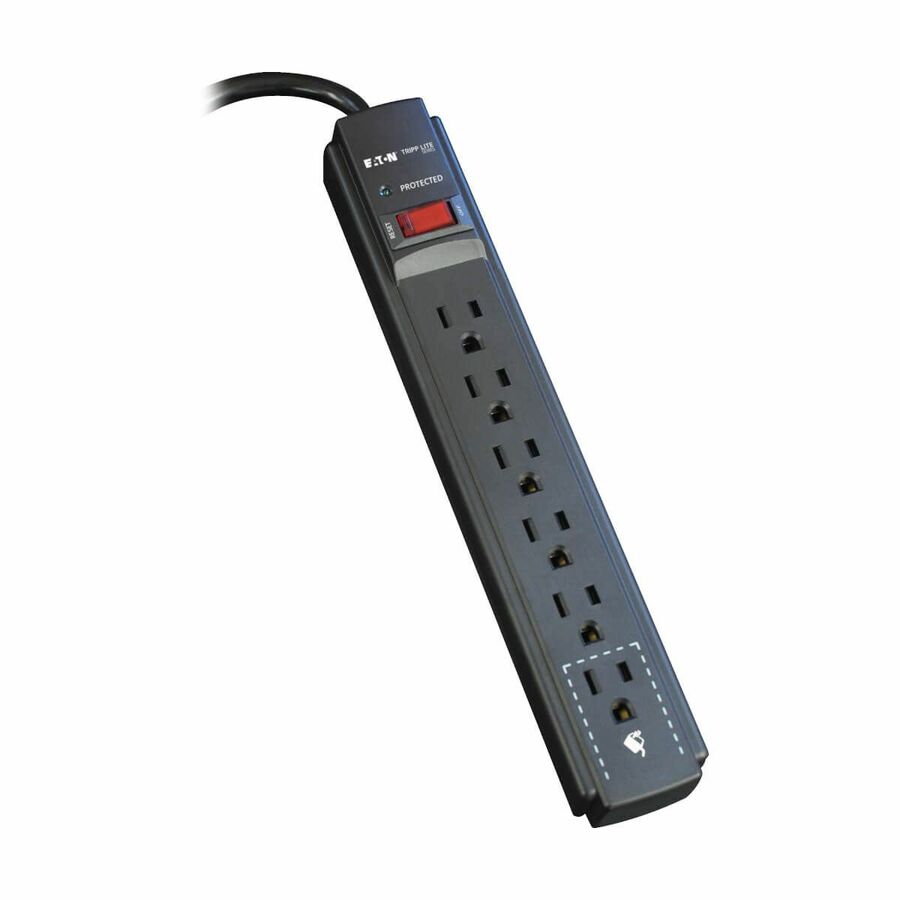 Eaton Tripp Lite Series TLP606B Protect It! 6-Outlet Surge Protector - 6 ft