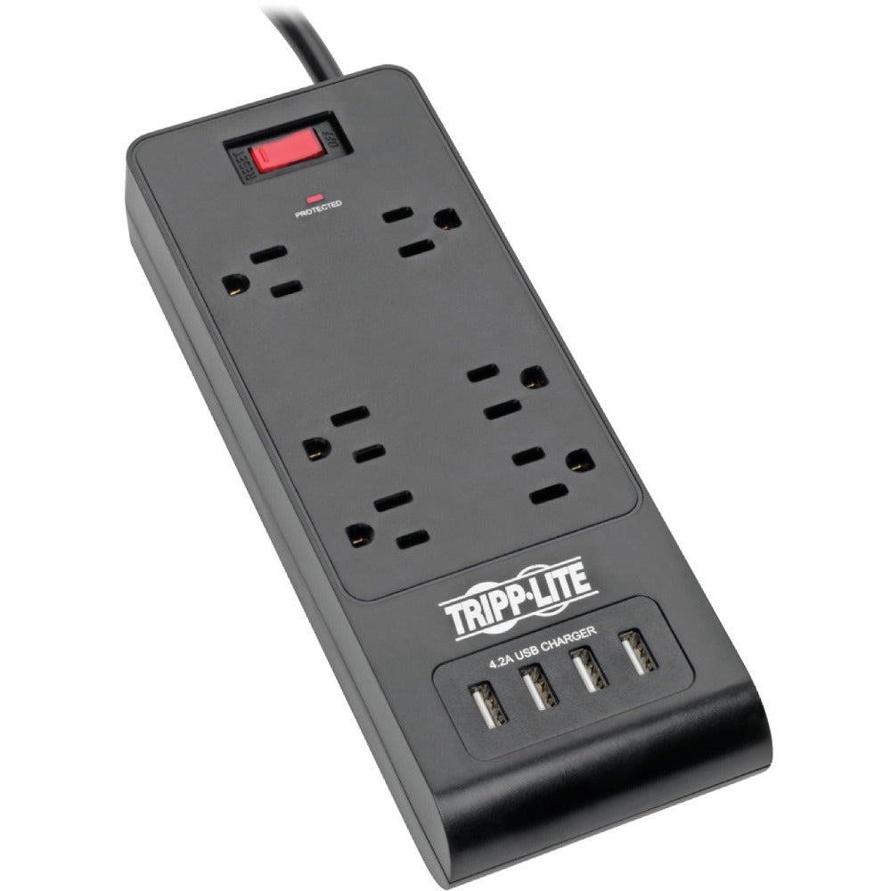 Eaton TLP664USBB 6-Outlet Surge Protector with 4 USB Ports (4.2A Shared)