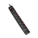 Eaton TLP76MSGB ECO-Surge 7-Outlet Surge Protector 6' (1.83 m) Cord, 1080 Joules