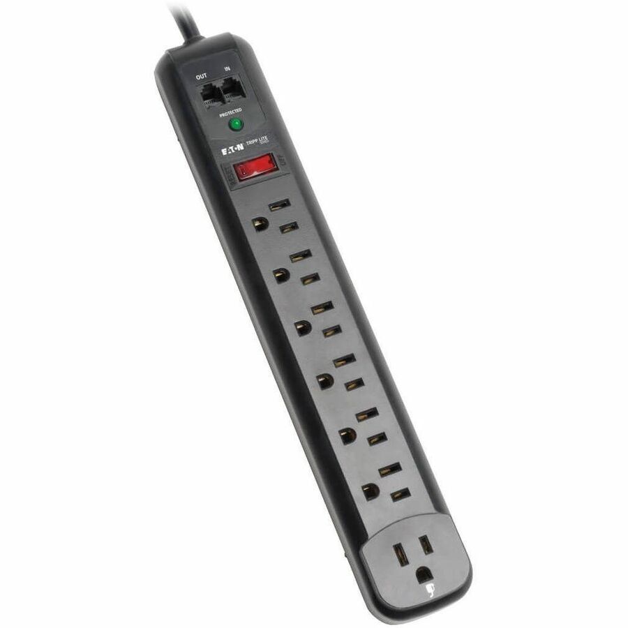 Eaton TLP76RBTEL Protect It! 7-Outlet Surge Protector 6 ft (1.83 m) Cord, 1080 J