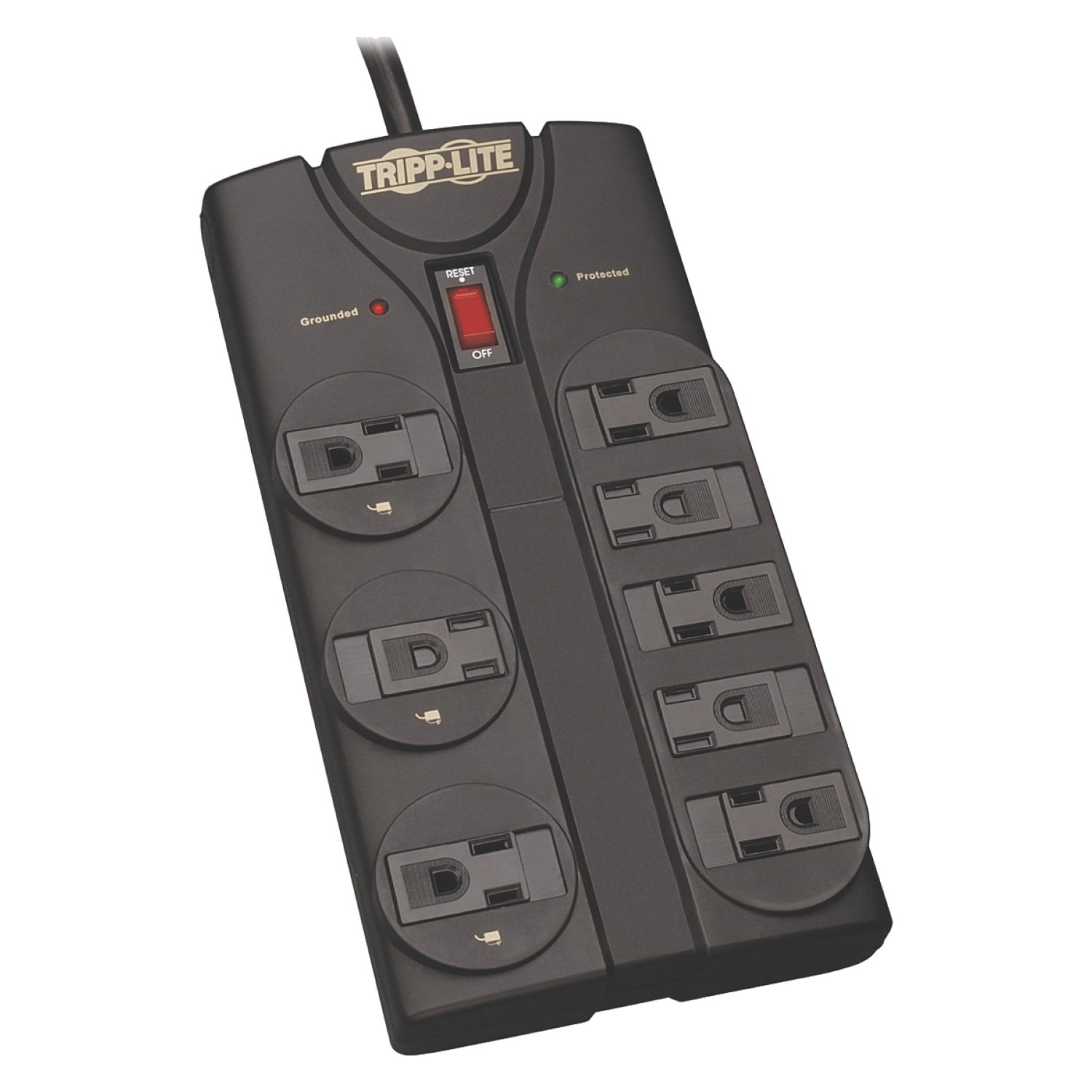 Eaton TLP808B Protect It! 8-Outlet Surge Protector, 8 ft. (2.43 m) Cord, 1440 J