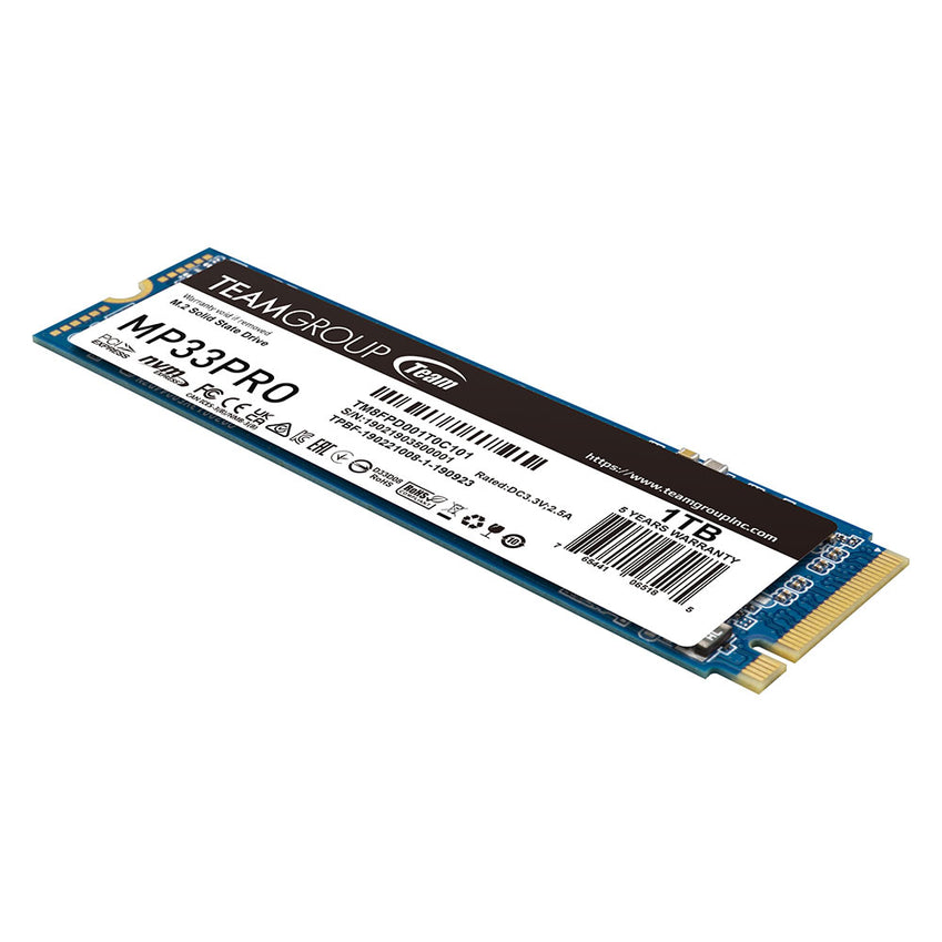 TEAMGROUP TM8FPD001T0C120 1TB MP33 PRO M.2 2280 NVMe 1.3 PCIE GEN3x4 SSD RTL