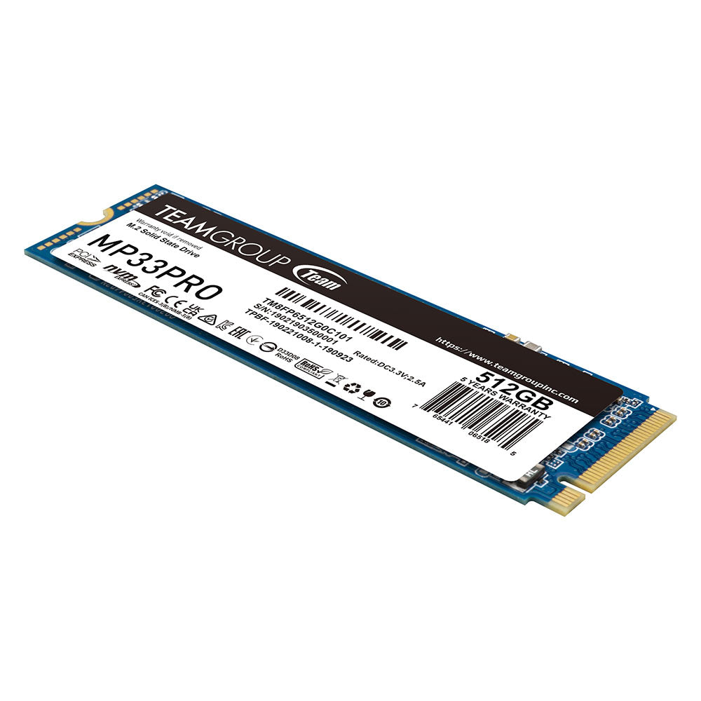 TEAMGROUP TM8FPD512G0C101 512GB MP33 PRO M.2 2280 NVMe 1.3 PCIE GEN3x4 SSD RTL