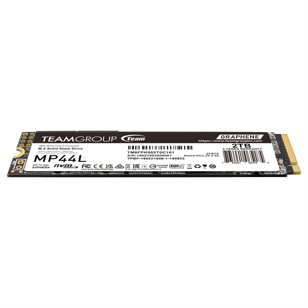 TeamGroup TM8FPK002T0C101 2TB MP44L M.2 2280 NVMe 1.4 PCIE GEN 4x4