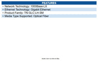 Transition Networks TN-GLC-LX-SM-RGD SFP (mini-GBIC) Module for Optical Network