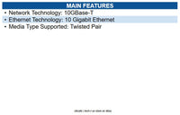 Transition Networks TN-SFP-10G-T SFP+ Module for Data Networking Optical Network