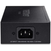 TRENDnet TPE-319GI 10G PoE++ Injector - 1 x 10 Gigabit Ethernet - Black