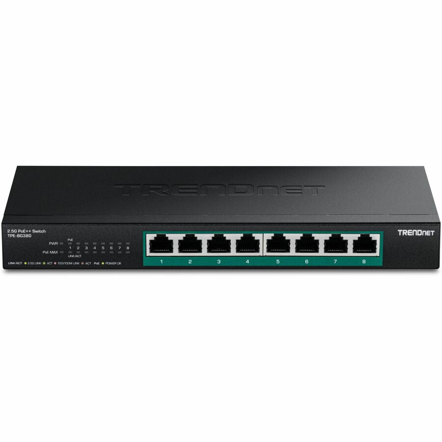 TRENDnet TPE-BG380 8 Port 2.5G PoE++ Switch - Ethernet Switch