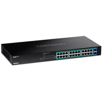 TRENDnet TPE-TG262 26-Port Gigabit PoE+ Switch, 24 x 30W PoE+ Ports, 2 Gigabit