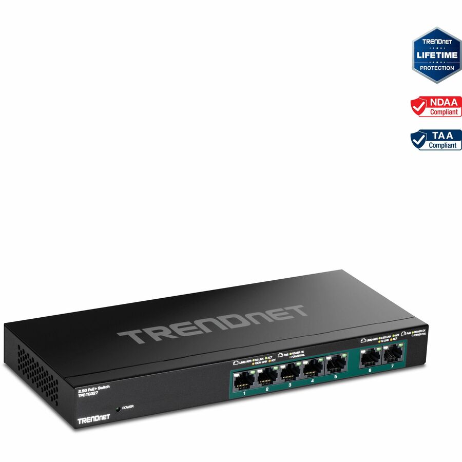 TRENDnet TPE-TG327 7 Port Multi Gig PoE+Switch