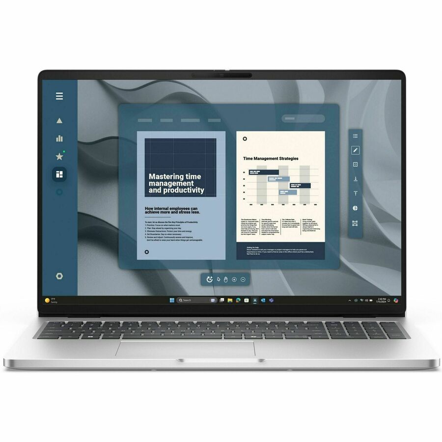 Dell TRW0D Pro 16 PC16255 Notebook - AMD Ryzen AI 7 - Platinum Silver