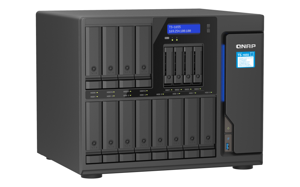 QNAP TS-1655-8G-US - NAS Server - 16 bays - SATA 6Gb/s - 2.5 Gigabit Ethernet