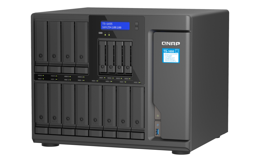 QNAP TS-1655-8G-US - NAS Server - 16 bays - SATA 6Gb/s - 2.5 Gigabit Ethernet