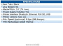 Sewoo TS200WFBKUS SLK-TS200 POS Printer 3" 203DPI 250mm/sec. USB(B type)+Serial