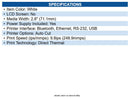 Sewoo TS200WFWHUS Ts200 Thermal Receipt Printer White - Usb + Serial + Ethernet
