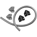 HES TSB-C 18" Door Cord with Stainless-Steel Cable Conduit, Gray/Black