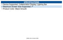 Crestron TSW-770-MSMK-B-S Surface Mount for Collaboration Display, Lighting Bar