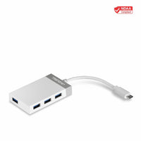 TRENDnet TUC-H4E 4-Port USB-C to USB Mini Hub - USB C Multiport Adapter