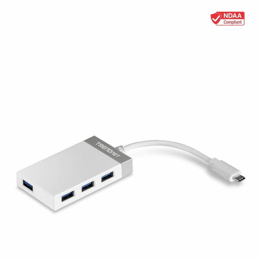TRENDnet TUC-H4E 4-Port USB-C to USB Mini Hub - USB C Multiport Adapter