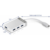 TRENDnet TUC-H4E 4-Port USB-C to USB Mini Hub - USB C Multiport Adapter